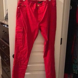 Red jeggings SZ 20 perfect for Christmas parties